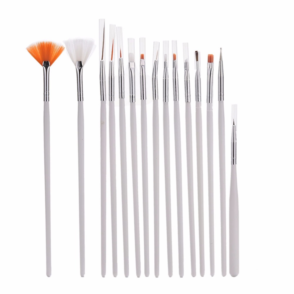 Nail Brush For Manicure Gel Brush For Nail Art 15Pcs/Set Nail Art Brush For Gradient For Gel Nail Polish Painting Drawing