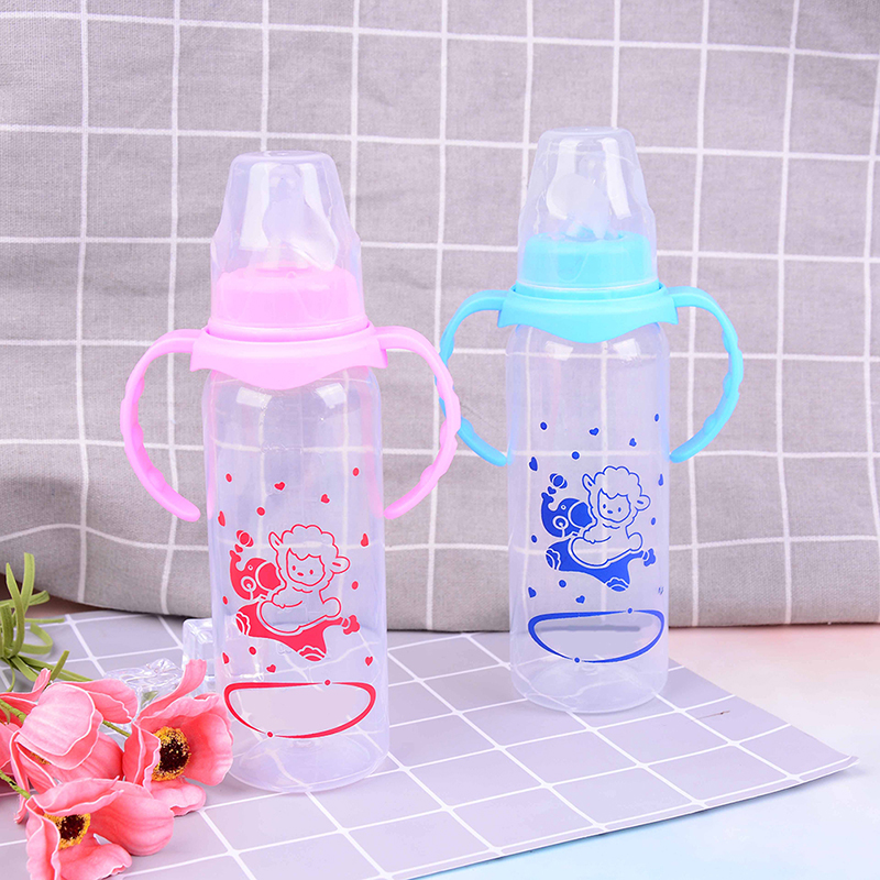 PP Bottle Newborn Baby Feeding Bottle Baby Feeding Water Standard Caliber Pink Blue