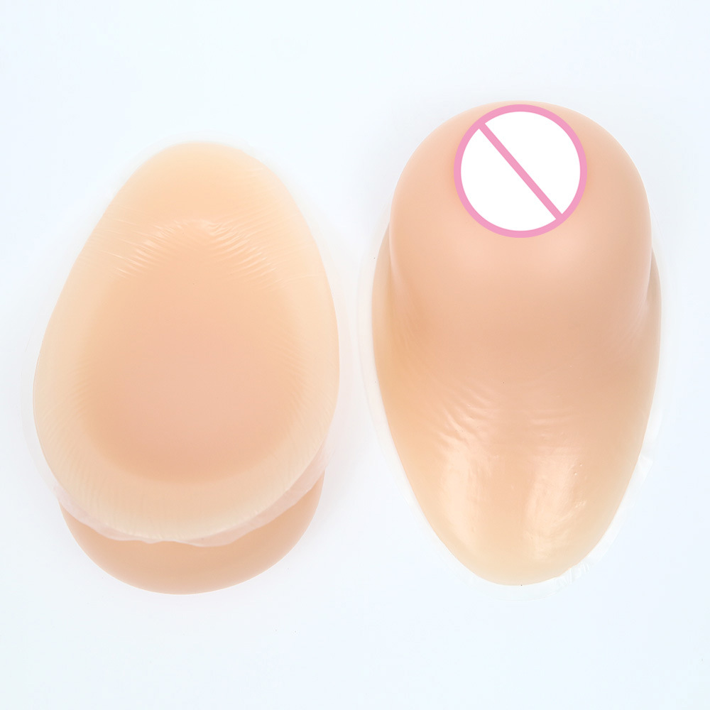 Sagging Fake Breast Silicone Not Self Adhesive Water Drop Shape Breast Form Postoperative Crossdresser Chest Special Protection