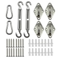 5mm Stainless Steel Sun Sail Shade Sail Canopy Fixing Fittings Accessory Kit Mounting Screws Safety Hardware Accessory A A