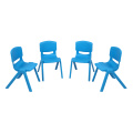 4-Piece Plastic Folding Chair Kids Chair Children Chair Set With Backrest In Four Colors or Light Blue