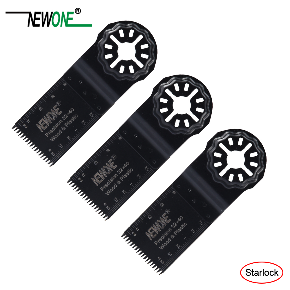 NEWONE 1-3/8" Starlock E-cut Japanese Teeth Precision Multi Saw Blades Oscillating Tool Blades for Cutting Wood Drywall Plastics