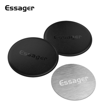 Essager Magnetic Car Phone Holder Metal Plate Magnet Mount Disk Leather & Metal Plate Iron Sheets For Mobile Phone Holder Stand