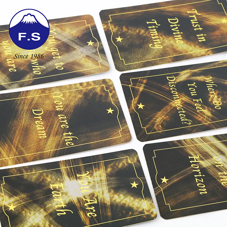 Custom Gold Edge Luxury Game Colorful Playing Cards