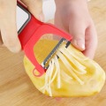 Vegetable Peelers for Kitchen, Potato, Carrot, Apple, Citrus, 3 piece Set - Stainless Steel Swivel, Serrated, Julienne Blade