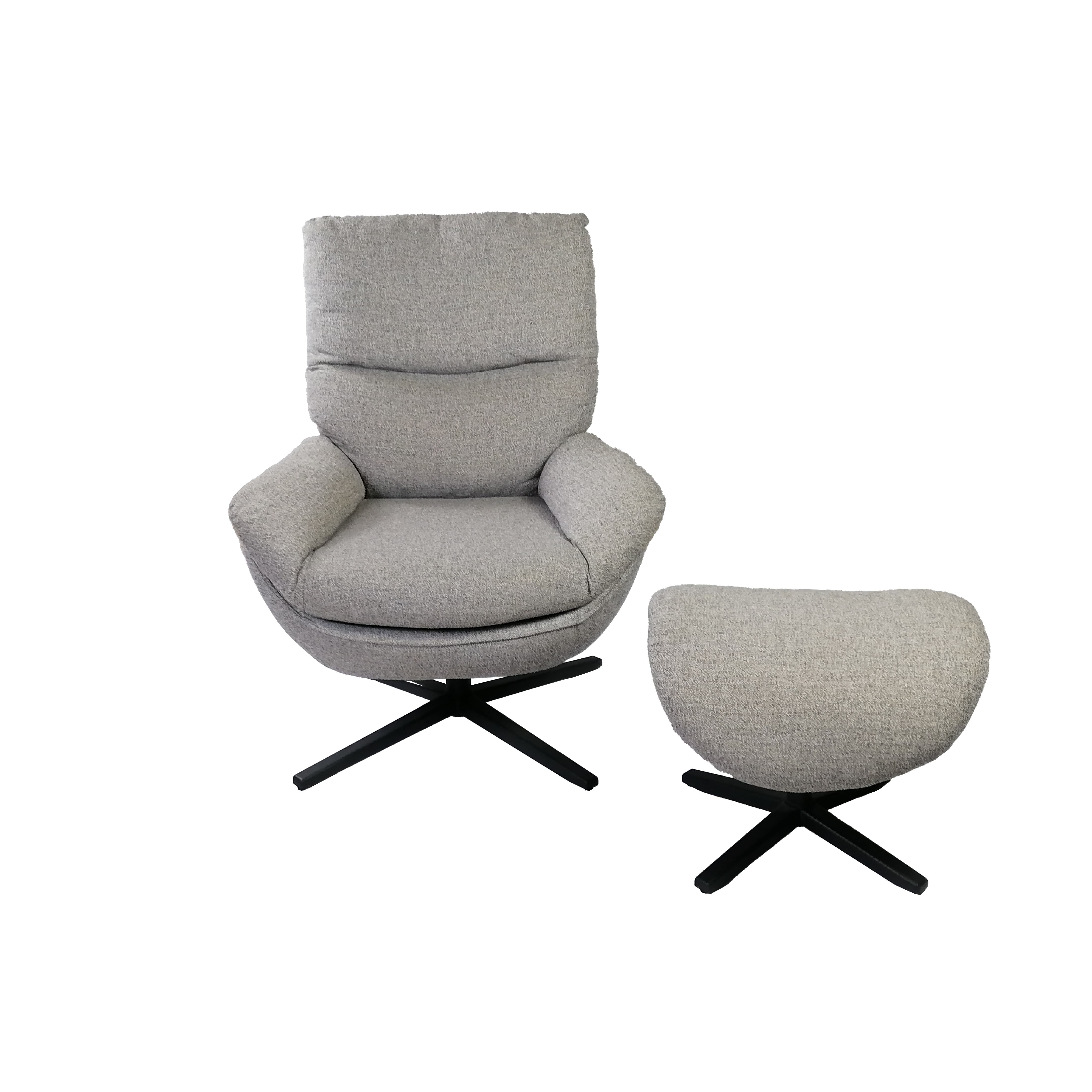 Hotel Furniture Modern rotating high backrest comfortable lounge chairs hotel guest rooms