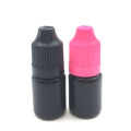 200pcs 5ml 10ml 30ml Empty Plastic Needle Bottles Black PE Easy Squeeze With Childproof Cap E Liquid Dropper Vail