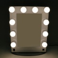 Aluminum hollywood mirror with light bulbs LED desktop wall-mounted mirror