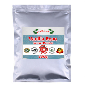 100% Pure Natural Vanilla Bean Extract Powder,Premium Vanilla Planifolia Powder,Factory Supply GMP ISO Certificed,Free Shipping