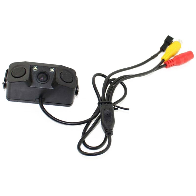 Car Auto Rear View Camera Parking Sensor Monitor 12V Reverse Backup Buzzer Rear View Camera With 2 Parking Line Sensors