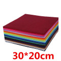 40pcs/lot 30*20cm Mix Color Felt Cloth 1mm Thickness Non - woven Fabric / Polyester Felts Fabrics Of Handmade Dolls And Crafts