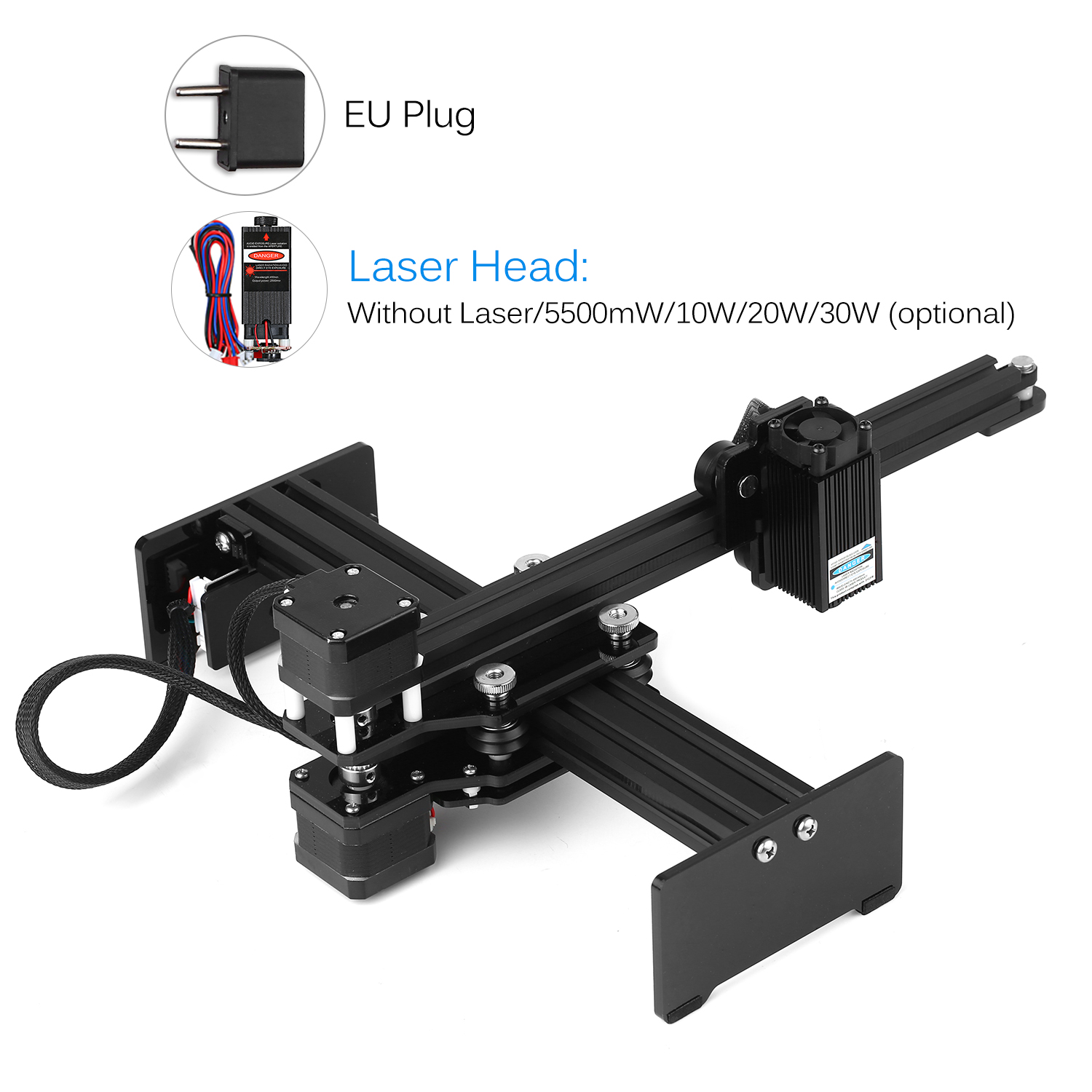 30w/20W/5500MW Laser Engraving Machine Mini Desktop Laser Engraver Printer Carver DIY Laser Logo Mark Printer CNC machine tool