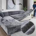 Thick Plush Sofa Cover For Living Room Elastic Furniture Keep Warm Couch Slipcover Chaise Longue Corner Sofa Cover Stretch