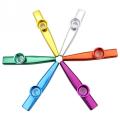 6 Colors/set Simple Design Lightweight Kazoo Aluminum Alloy Metal For Guitar Instrument Music Lovers Instrument 12*2.5cm