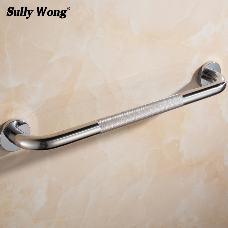 Sully House 304 Stainless Steel Bathroom Safety Handrail,Knurling Grab Bars for Toilet Elderly Safety Helping Bathtub Handle