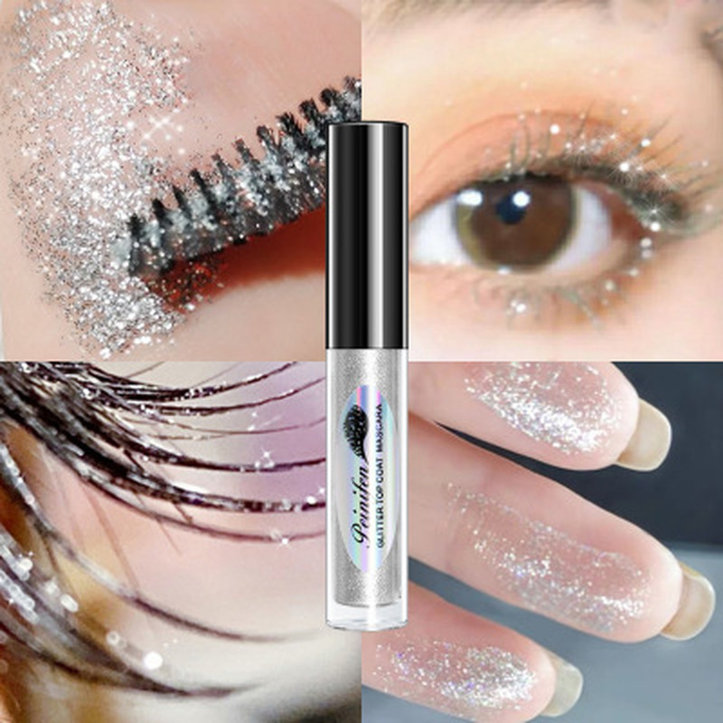 diamond glitter mascara quick dry water drop makeup long lasting waterproof curling thick shiny eyelash mascara