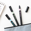 3pcs Cool Black Color Gel Pens for Writing Signature 0.5mm Roller Ball Pen Stationery Office Accessories School Supplies A6819