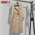 2020 Autumn Women Classic Double Breasted W220Long Trench Coat With Belt British Style Ladies Windbreaker Female Overcoat 5XL W2