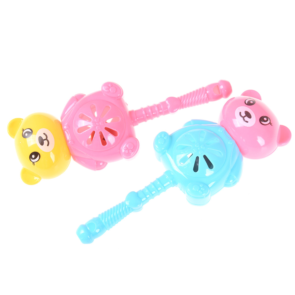 1pc Multicolor Bear Baby Hand Rattles Baby Rattles Baby Toy Newborn Teethers Combination High Quality