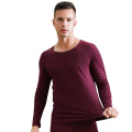 Burgundy Men Thicken Thermal Underwear Lovers Autumn Winter Warm Intimate Lingerie Large Size 3XL Male Long Johns shirt&pants