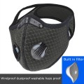 Outdoor Black Mask Adult Resuable Washable Active Carbon Filters Dustproof Riding Motorcycling Bicycle Masks Party Decoration