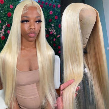 Transparent frontal 613 blonde hd human hair lace front wig,lace 100% virgin human hair wig,front lace brazilian hair wig vendor