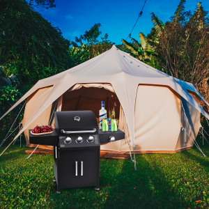 Portable Stainless Steel Iron Burners Gas Grill BBQ