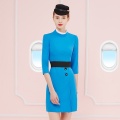 Uniform Flight Attendant Business Dress Work Wear Beautician Uniforms Dresses Airline Stewardess Flight Attendant Uniform DD2088