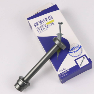 Welding Oil Flux Booster Soldering Needle Barrel Push Rod Propulsion Repair Tool Strong Toughness Metal Portable Supplies