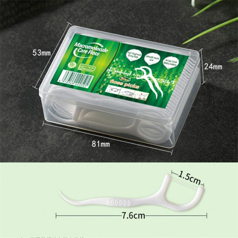 50pcs Dental Floss Flosser Picks Teeth Toothpicks Stick Tooth Clean Oral Care 7.5cm Oral Gum Teeth Cleaning Care