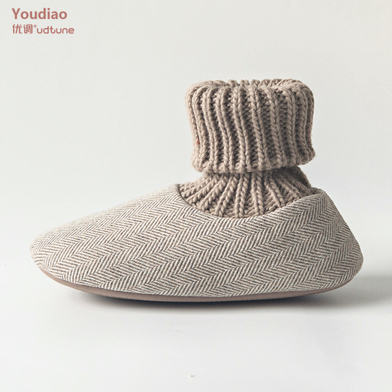 Youdiao High kick slippers Women Winter Warm Indoor Slippers House Women shoes For Pregnant woman slides TPR Silent Soft Thick
