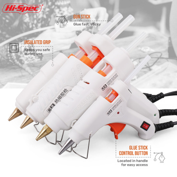 Hi-Spec 40W 80W 100W 120W 150W EU/ Plug Hot Melt Glue Gun 7mm Glue Stick Industrial Mini Guns Adhesive Woodworking Tool