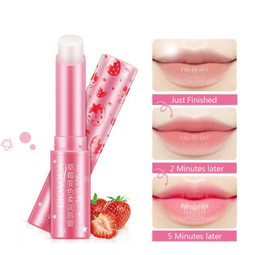Affordable Strawberry Flavor Color Change Moisturizing Lip Balm Lip Care Lip plumper Firming Lip Color Hydrating Lipstick TSLM2