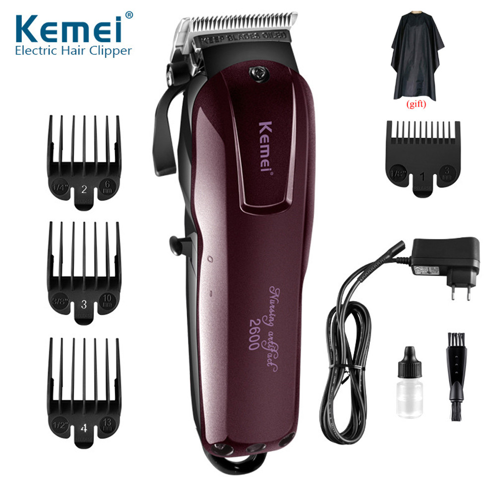 Kemei 100-240V professional hair clipper electric hair trimmer powerful hair shaving machine hair cutting beard electric razor