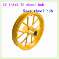 Yellow rear hub