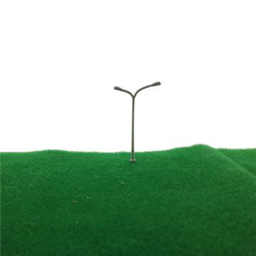 100pcs 1:500 Scale Model DoubleStreet Light Layout Toy Railway Side Lamp Post White Architectural Model Landscape Materials Kits