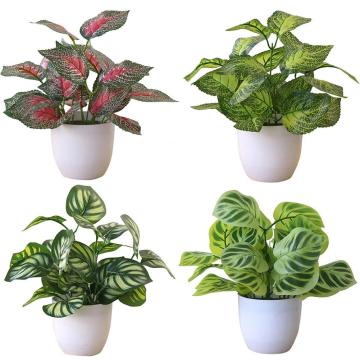 Artificial Foliage Plant Potted Bonsai Party Mall Market Desktop Office Hotel Garden Decor Home Decoration