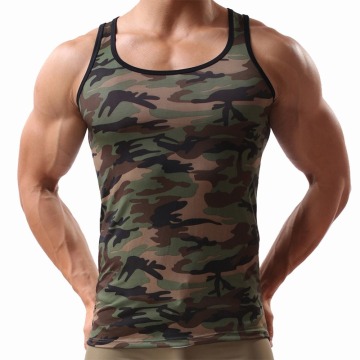 3XL Men Undershirt Camouflage Printed Sleeveless Underwear Sports Fitness Bodybuilding Tank Top Camo Causal Tee Shirts Camisetas