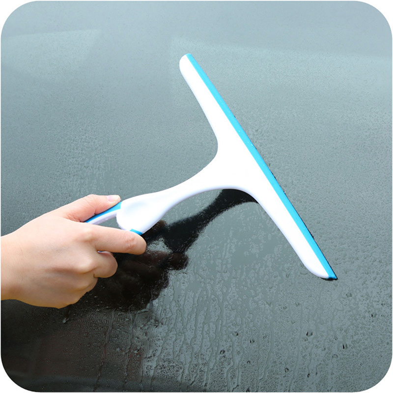 Practical Soft Glass Scraper Squeegees , Wiper Window Brush Cleaner Car Window Washing Kitchen Bathroom Home Squeegee Tools