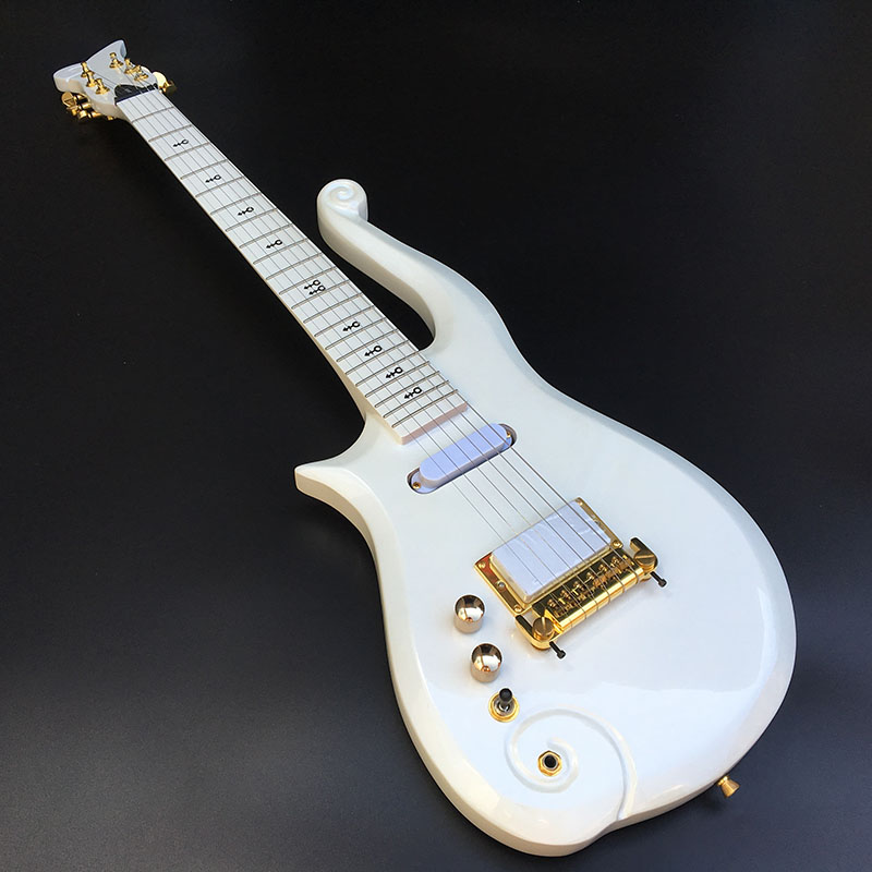 lefty Prince Cloud guitar left handed Electric Guitar sperm Symbol inlays hand made guitar free shipping