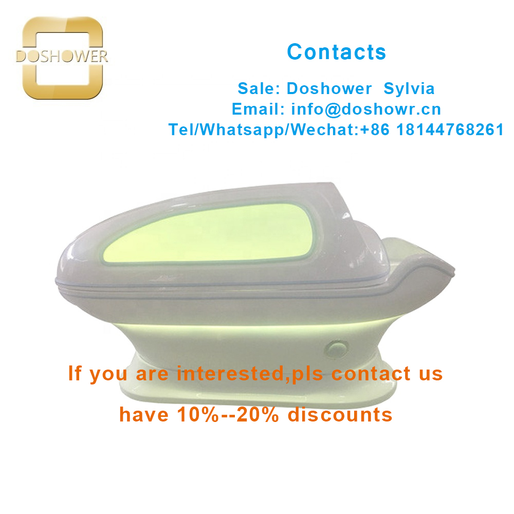 Modern spa furniture with water massage capsule for led light spa capsule