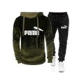 Fashion men's two-piece sportswear suit 3D printing hoodie + casual pants men's spring and autumn new track suit S-4XL