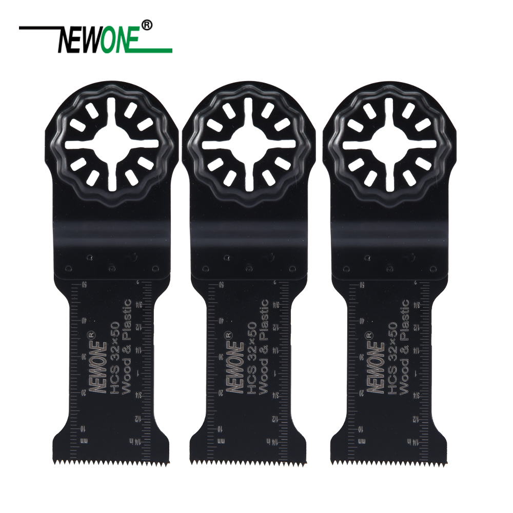 NEWONE HCS 32*50MM Length Starlock Saw Blades fit Power Oscillating Tools for Cut Wood Plastic Metal Remove Carpet Nails more