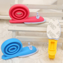 Safety Doorways New 3pcs Cute Cartoon Snail Silicone Wedge Doorstops Stopper Children Baby Safety Protector Doorway Gates