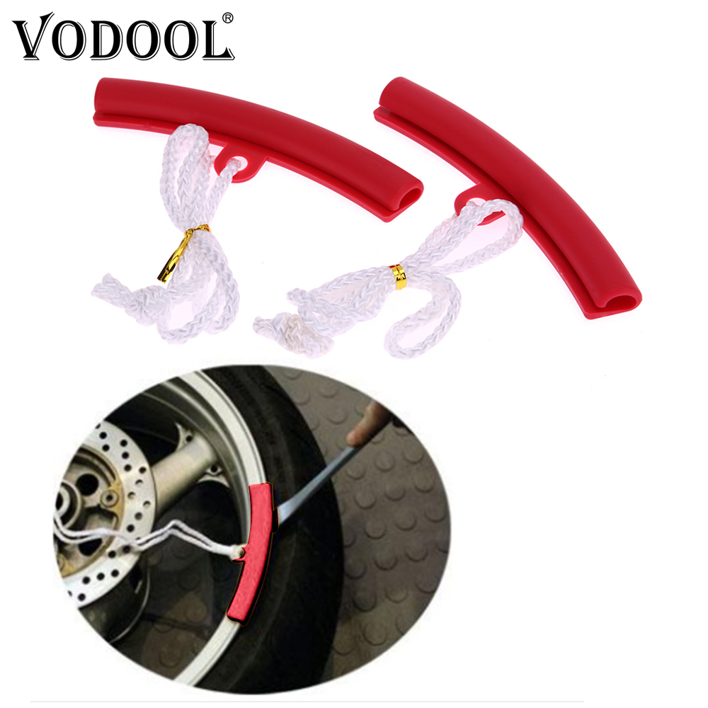 VODOOL 2Pcs Motorcycle Saver Changing Tyre Tire Wheel Rim Edge Protector Motorbike Tire Removal Tool Tire Rims Protective Cover