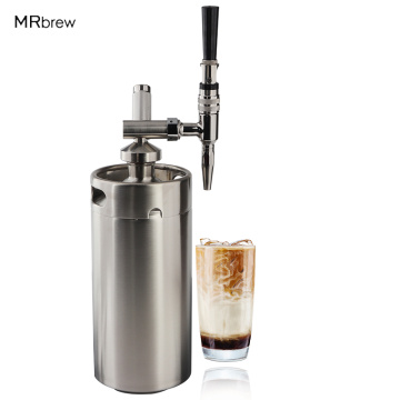 DIY Nitro Cold Brew Coffee Maker with 4L Mini Stainless Steel Keg Home brew coffee System Kit
