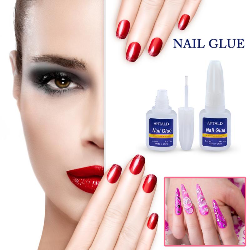 10g False Nails With Glue Fast Drying Nail Glue For False Nails Glitter Rhinestones For Nails Glue 3D Nail Tips Nail Tools TSLM1