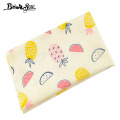 Booksew Cotton Twill Fabric Pink Fruit Design Sewing Cloth For Bedsheet DIY Craft Patchwork Quilting Home Textile Tecido Tissu