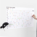 2021 Year Annual Plan Calendar Daily Schedule with Sticker Dots Wall Planner Kawaii Stationery Study Planning Learning for Kids