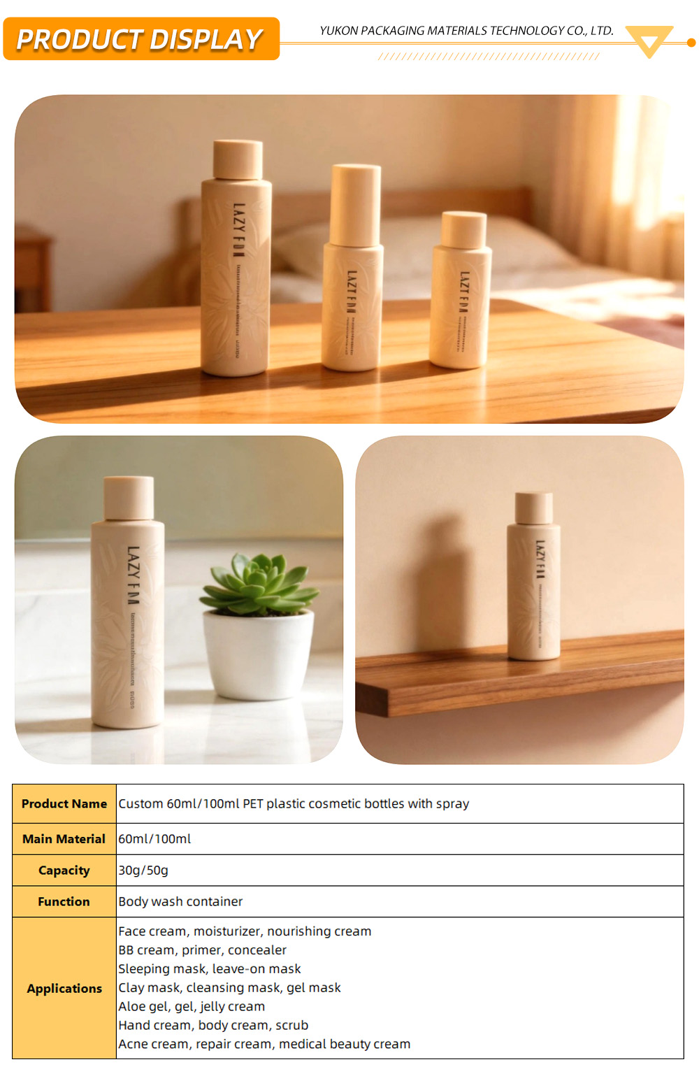 6.23Custom 60ml100ml PET plastic cosmetic bottles with spray-x